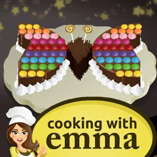 Cooking Games - Butterfly Chocolate Cake - Cooking with Emma