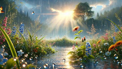 wildflowers landscape