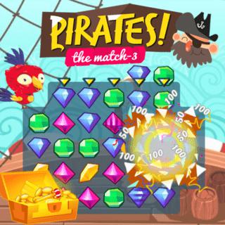Match 3 Games - Pirates! The Match-3
