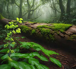 Strong or Weak story - fallen teak tree in the forest